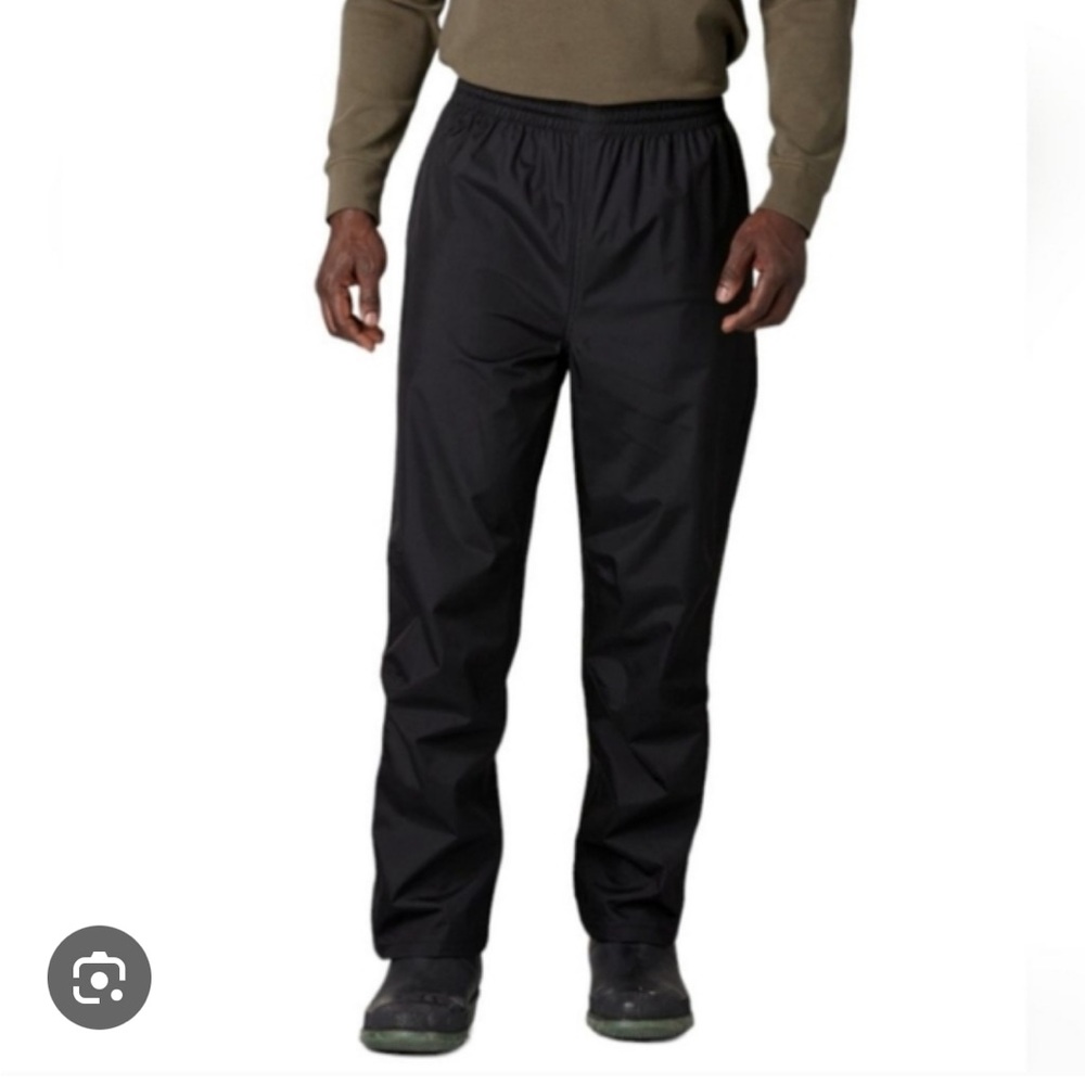 L. L. Bean Vintage Stowaway Gore Tex Black Lined Pull up Snow pants Small